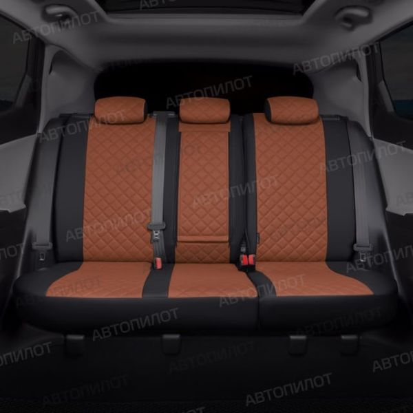 Чехлы Автопилот Экокожа Ромб на Lifan X60 2012-2018 г.в. Чехлы Автопилот Экокожа Ромб на Lifan X60 2012-2018 г.в.