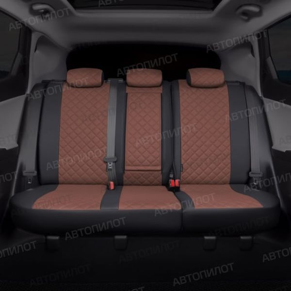 Чехлы Автопилот Экокожа Ромб на Lifan X60 2012-2018 г.в. Чехлы Автопилот Экокожа Ромб на Lifan X60 2012-2018 г.в.