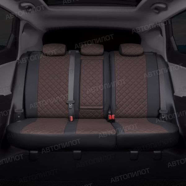 Чехлы Автопилот Экокожа Ромб на Lifan X60 2012-2018 г.в. Чехлы Автопилот Экокожа Ромб на Lifan X60 2012-2018 г.в.