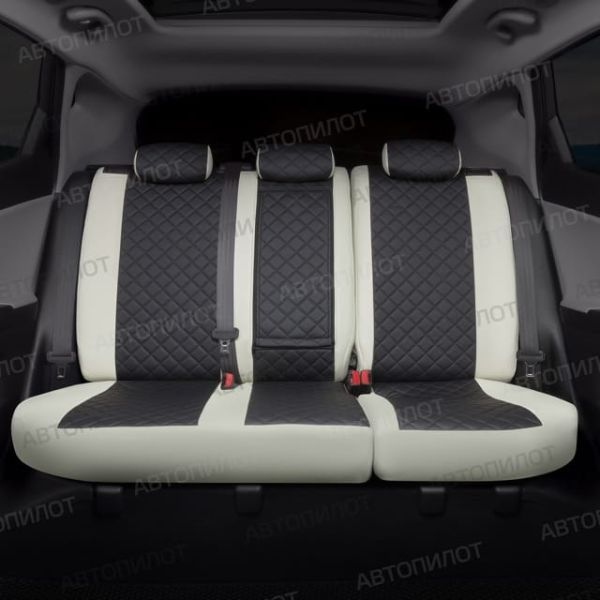 Чехлы Автопилот Экокожа Ромб на Lifan X60 2012-2018 г.в. Чехлы Автопилот Экокожа Ромб на Lifan X60 2012-2018 г.в.