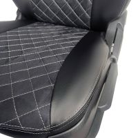 Чехлы Алькантара на Chevrolet Cruze 2009-2015 г.в. Чехлы Алькантара на Chevrolet Cruze 2009-2015 г.в.