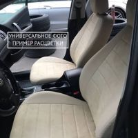 Чехлы Автопилот Алькантара на Toyota Hilux 8 с 2015+ Чехлы Автопилот Алькантара на Toyota Hilux 8 с 2015+