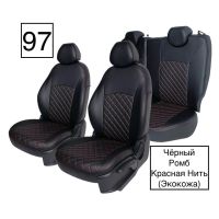 Чехлы Экокожа Ромб на SsangYong Kyron 2006-2015 г.в. Чехлы Экокожа Ромб на SsangYong Kyron 2006-2015 г.в.